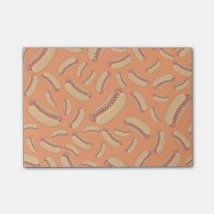 Bloco Post-it Hotdogs alaranjados