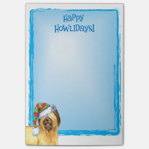 Bloco Post-it Howlidays feliz Briard