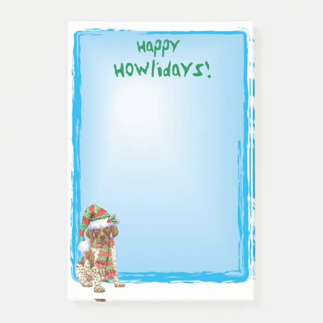 Bloco Post-it Howlidays feliz GSP (Frente)