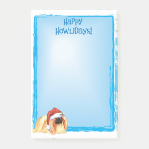 Bloco Post-it Howlidays feliz Pekingese