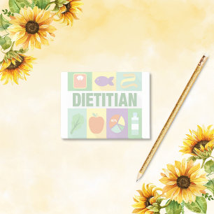Bloco Post-it Ícone de Nutricionista Profissional Desenhado