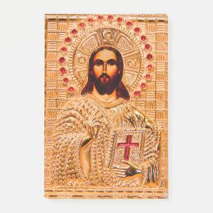 Bloco Post-it Ícone do ouro Jesus cristo