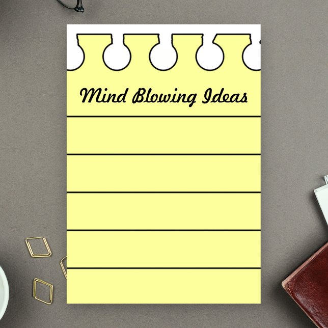 Bloco Post-it Ideias criativas engraçadas personalizadas (Criador carregado)