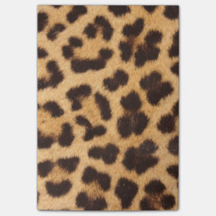 Bloco Post-it Impressão da pele animal do leopardo