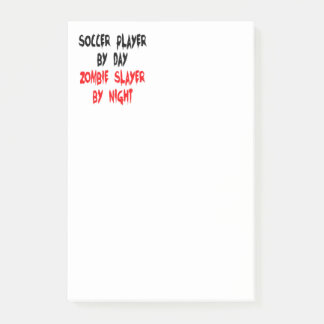 Bloco Post-it Jogador de Futebol Zombie Slayer