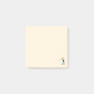 Bloco Post-it Jogador de golfe Emoji