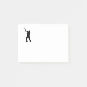 Bloco Post-it Jogador de trompete