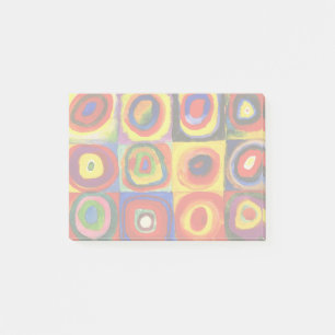 Bloco Post-it Kandinsky Farbstudie Quadrate Esquadra Círculos de
