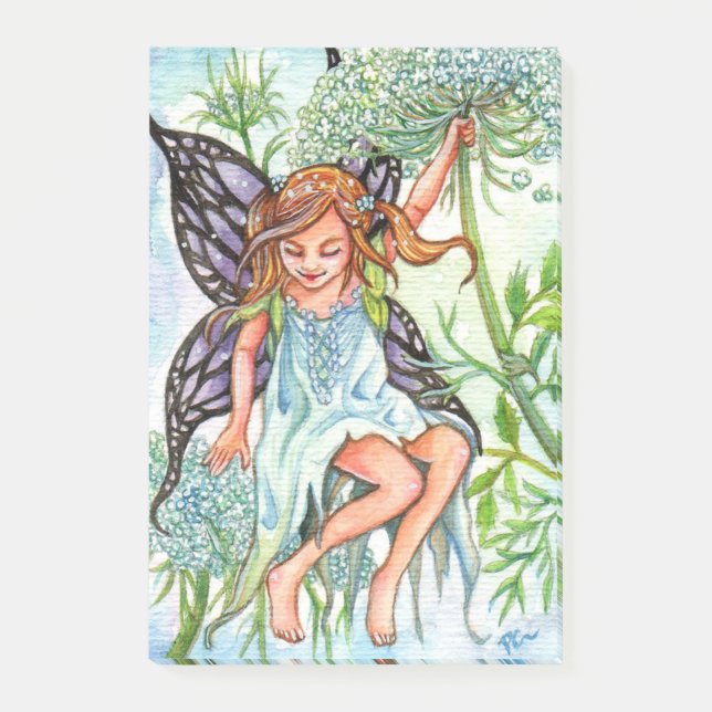 Bloco Post-it Lace Fairy da Rainha Anne (Frente)