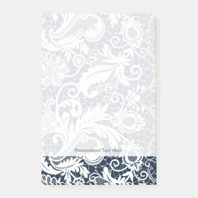 Bloco Post-it Laço branco 2 (Frente)