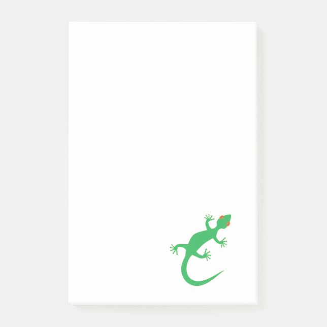 Bloco Post-it Lagarto verde-claro (Frente)