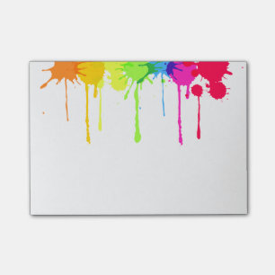 Bloco Post-it Lala 585; Pinte post-it do Splatter.
