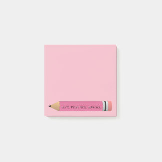 Bloco Post-it Lápis cor-de-rosa
