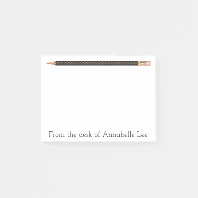 Bloco Post-it Lápis Preto Um (Frente)