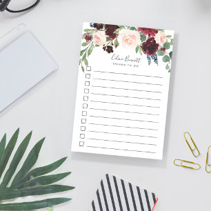 Bloco Post-it Lista de Ações a Fazer Personalizadas por Bloom Ra