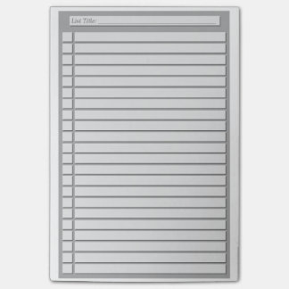 Bloco Post-it Lista de verificação (cor feita sob encomenda)