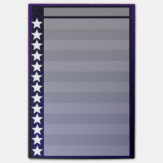 Bloco Post-it Lista de verificação da noite estrelado