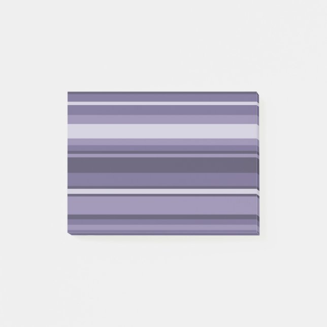 Bloco Post-it Listras roxas de Heather (Frente)