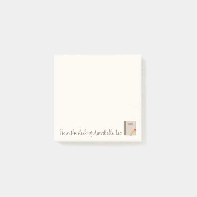 Bloco Post-it Livro e lápis (Frente)