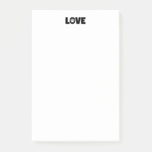 Bloco Post-it Love Paw Print