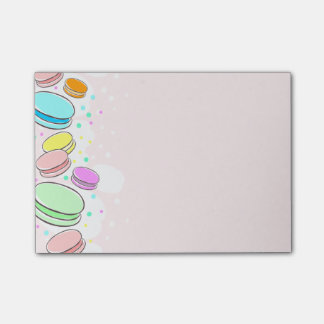 Bloco Post-it Macaroons cor-de-rosa 4 x 3" notas de post-it