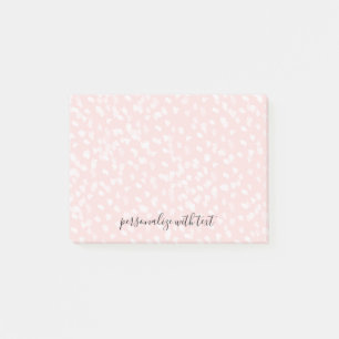Bloco Post-it Manchas brancas-chic cor-de-rosa