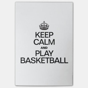 Bloco Post-it Mantenha o basquetebol da calma e do jogo
