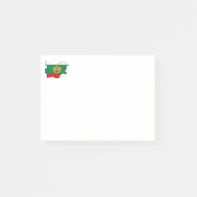 Bloco Post-it Mapa búlgaro (Frente)