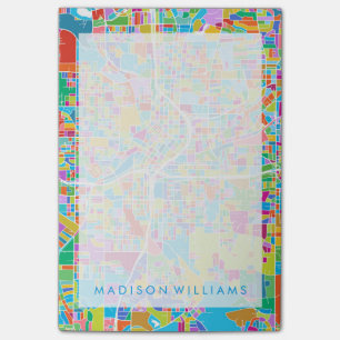 Bloco Post-it Mapa colorido de Atlanta