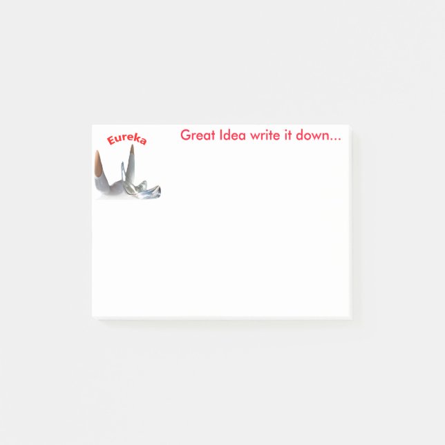 Bloco Post-it Memos de Ideia do excelente' (Frente)