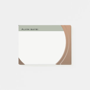 Bloco Post-it Metálico brilhante Personalizável qualquer Texto e