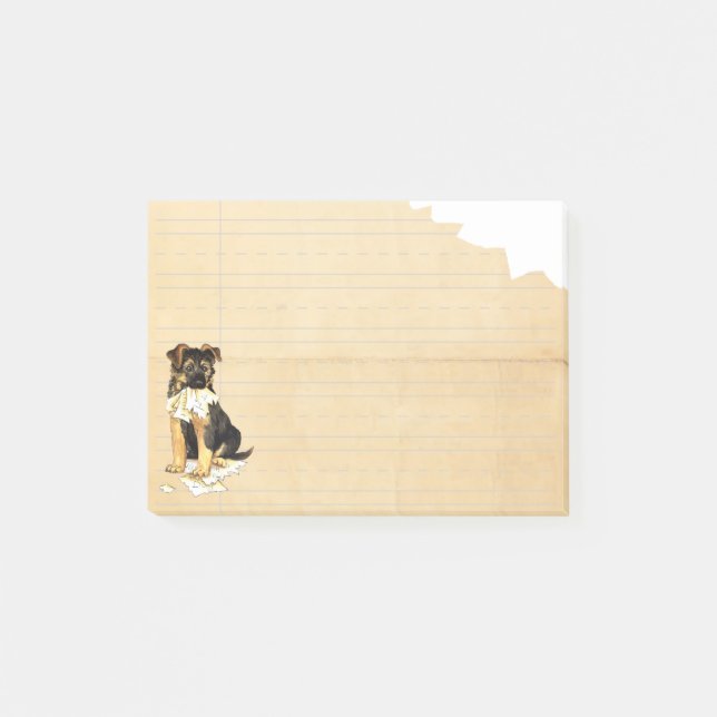 Bloco Post-it Meu GSD comeu meus trabalhos de casa (Frente)