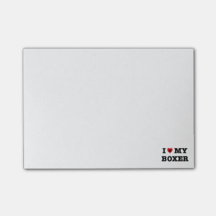 Bloco Post-it Mim coração meu pugilista