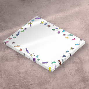 Bloco Post-it Mini Insetos e minibestas coloridas e bonitos