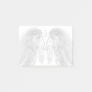 Bloco Post-it Monograma personalizado branco do ANGEL WINGS