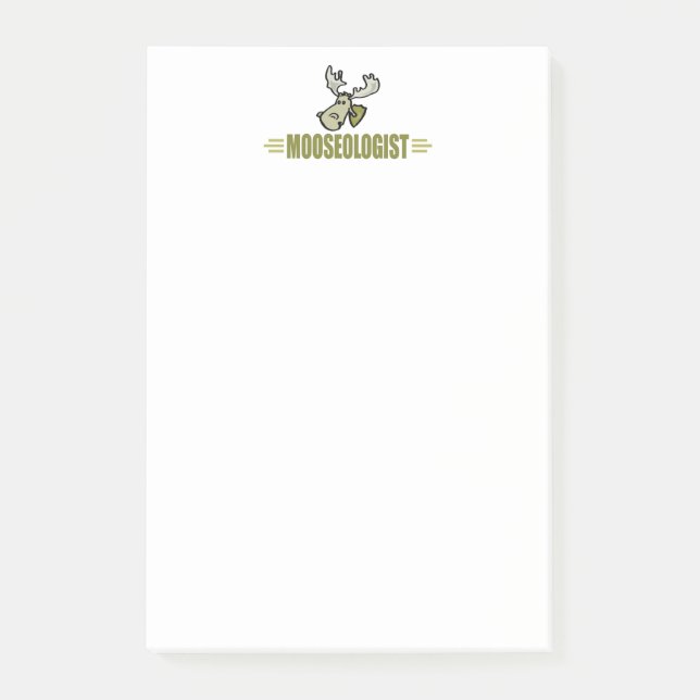 Bloco Post-it Moose Engraçado (Frente)