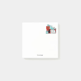 Bloco Post-it Não Abrir até o Natal apresentar Natal