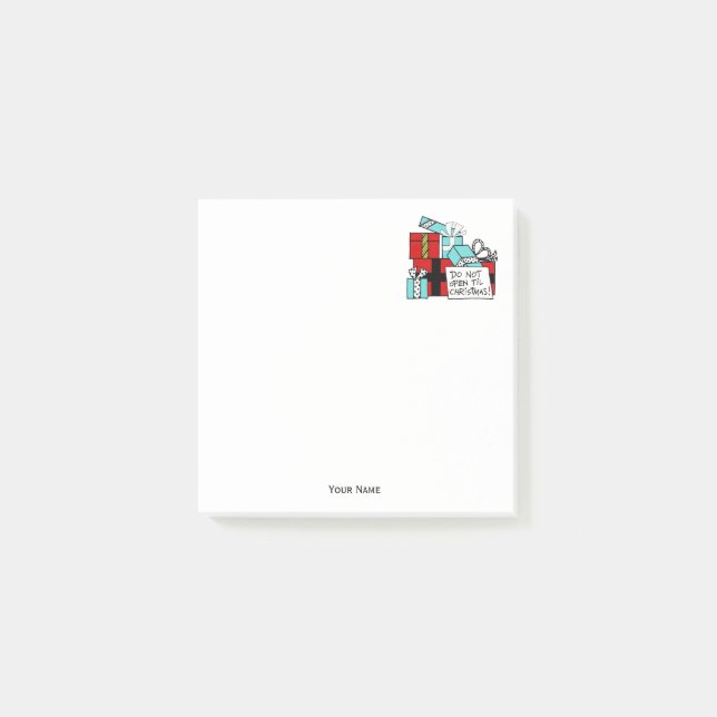 Bloco Post-it Não Abrir até o Natal apresentar Natal (Frente)