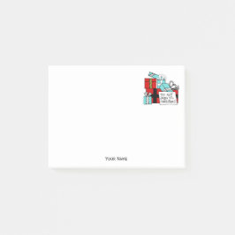 Bloco Post-it Não Abrir até o Natal apresentar Natal