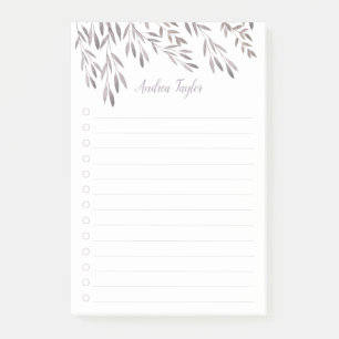 Bloco Post-it Natureza de flor selvagem