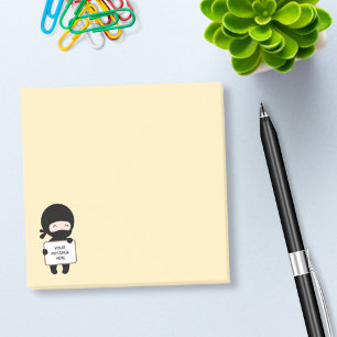 Bloco Post-it Ninja minúsculo bonito que guardara o sinal no