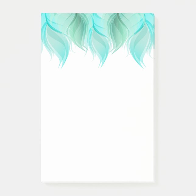 Bloco Post-it Noções Modernas de Penas de Aquarela (Frente)