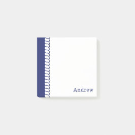 Bloco Post-it Nome de Adição de Rope Náutico 3x3