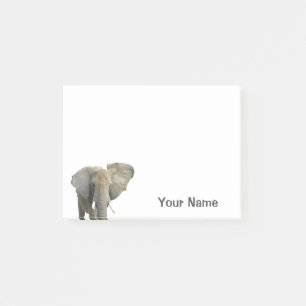 Bloco Post-it Nome personalizado elefante