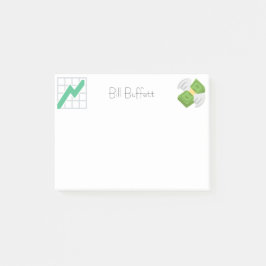 Bloco Post-it Nome personalizado | Emojis Financeiros