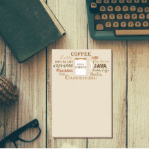 Nomes De Café Personalizados Para Notas De Tan Pos