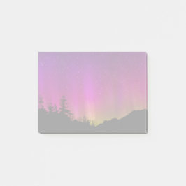 Bloco Post-it Norte Luzes Aurora Borealis StarNight Sky