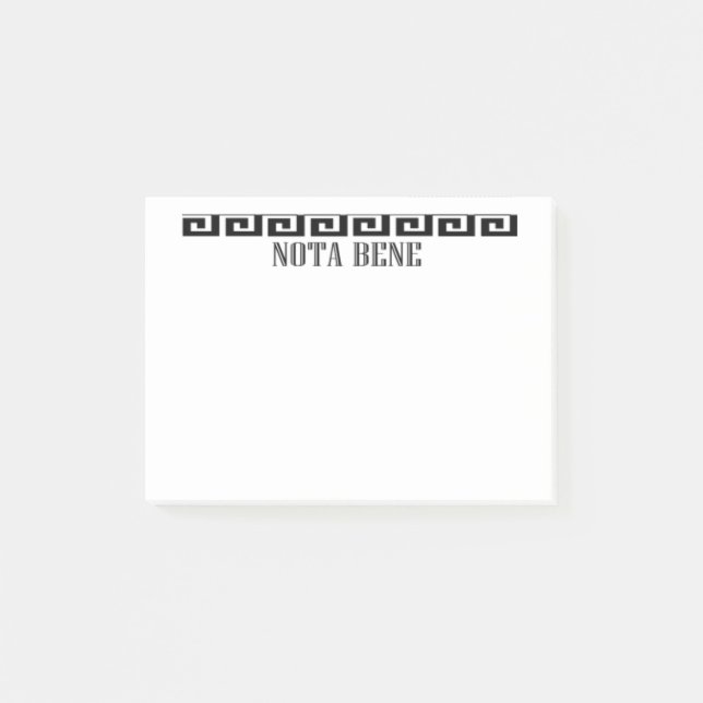 Bloco Post-it Nota Bene! (Frente)