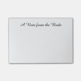 Bloco Post-it "Nota da Noiva" Posta-se