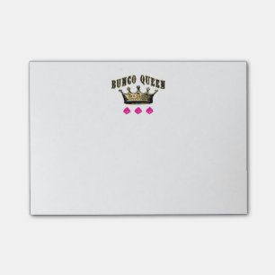 Bloco Post-it Nota de post-it da rainha de Bunco